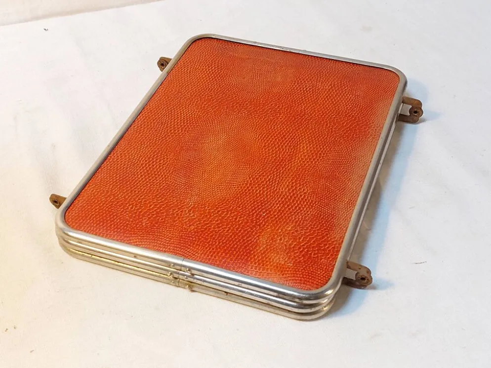 Miroir triptyque de barbier vintage