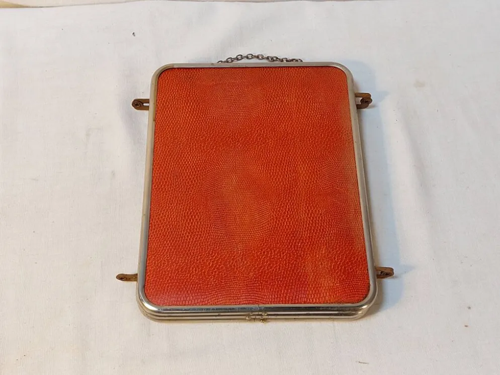Miroir triptyque de barbier vintage