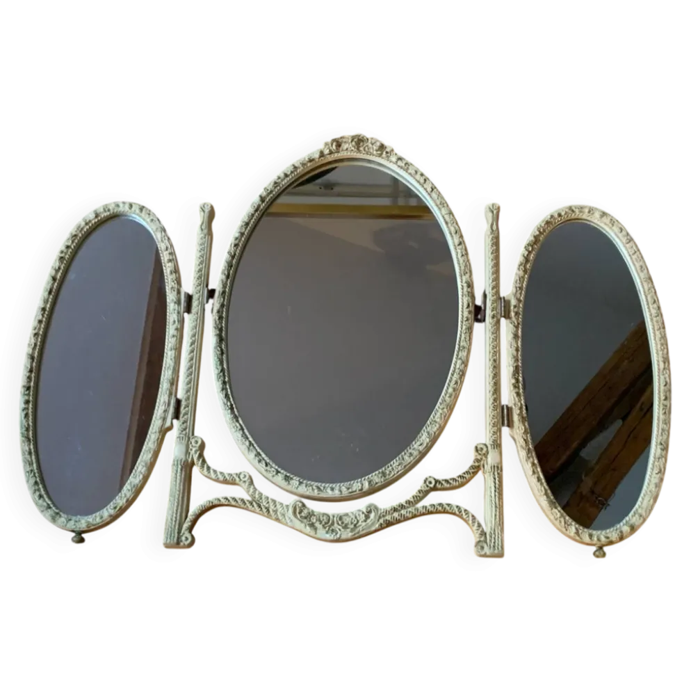 Miroir triptyque de coiffeuse