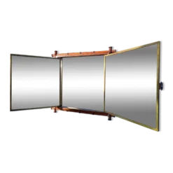 Miroir Triptyque 1876 : L.B