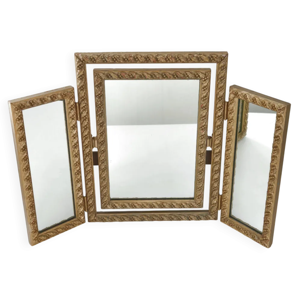 Miroir triptyque vintage 1950