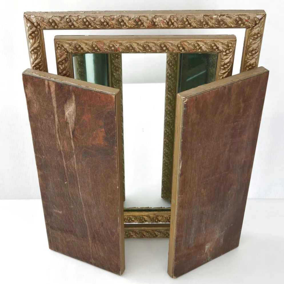 Miroir triptyque vintage 1950