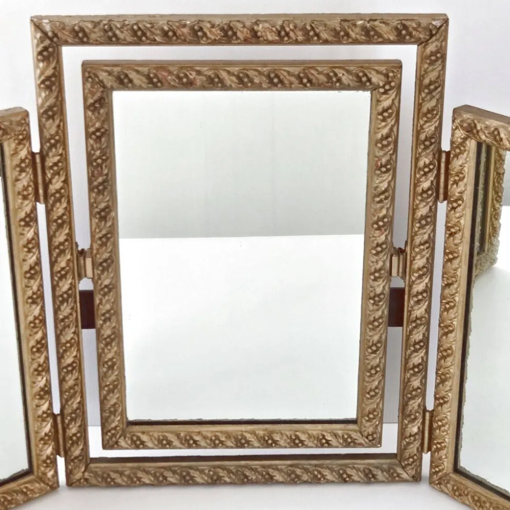 Miroir triptyque vintage 1950