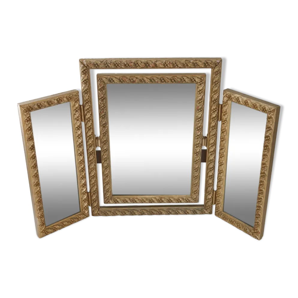 Miroir triptyque vintage 1950