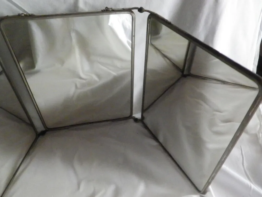 Miroir triptyque vintage 65x27cm