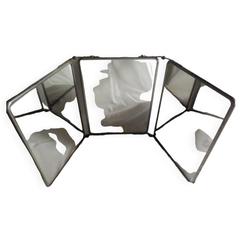 Miroir triptyque vintage 65x27cm