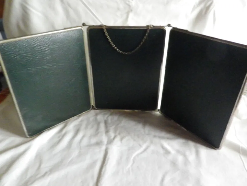 Miroir triptyque vintage 65x27cm