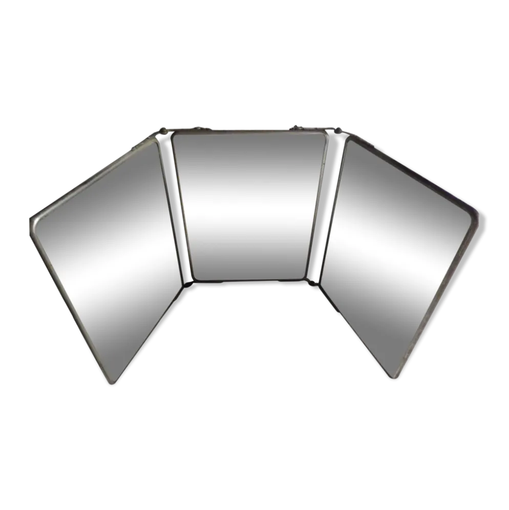 Miroir triptyque vintage 65x27cm
