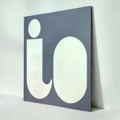 Miroir typographique IO par Giuseppe Raimondi, années 1970