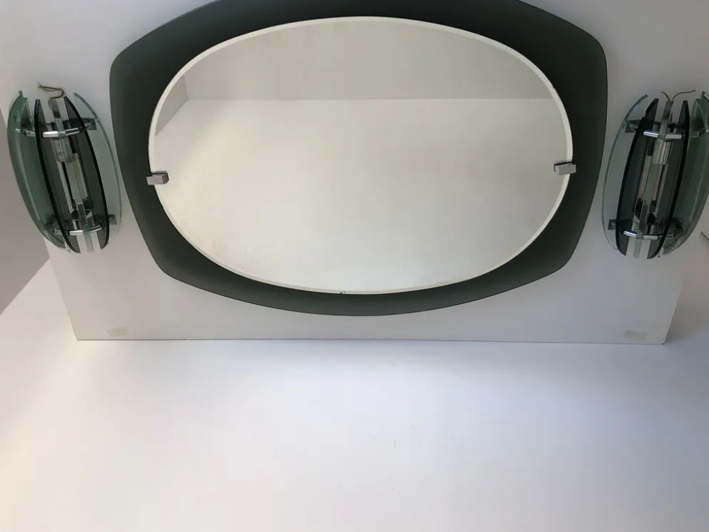 Miroir veca et 2 appliques veca assorties made in italy
