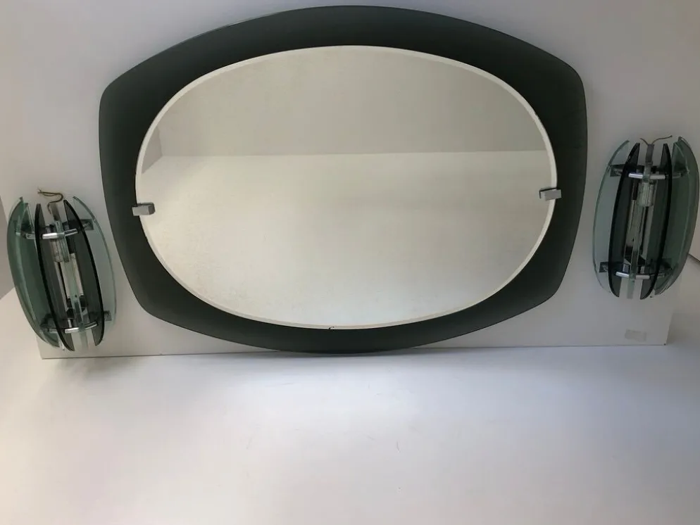 Miroir veca et 2 appliques veca assorties made in italy