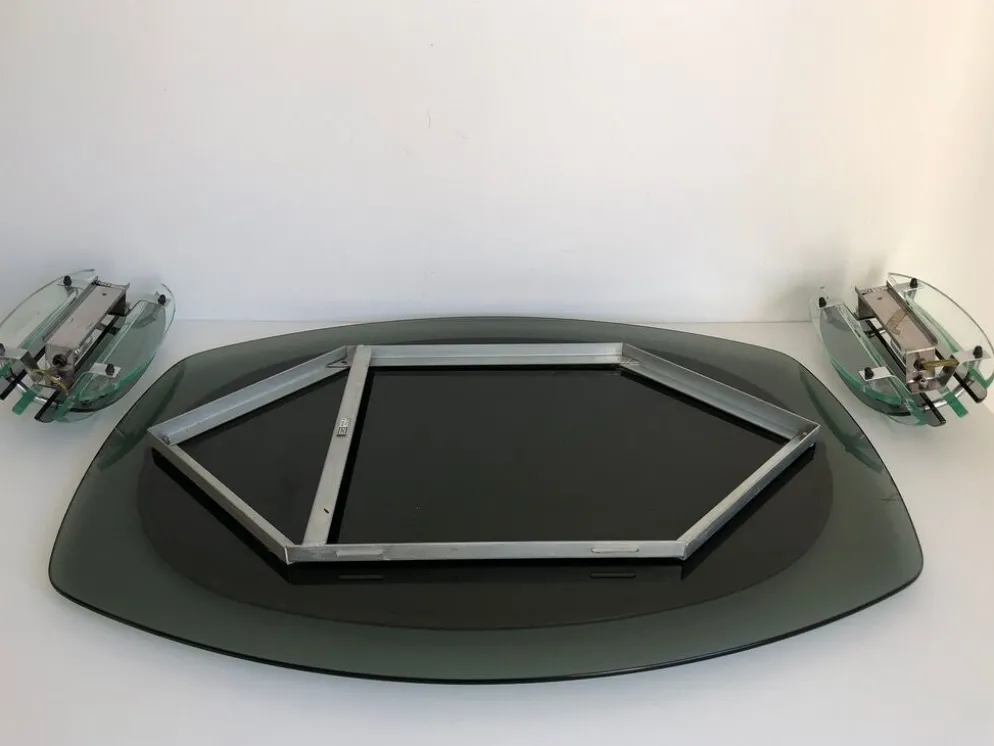 Miroir veca et 2 appliques veca assorties made in italy