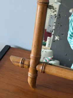Miroir vintage bambou