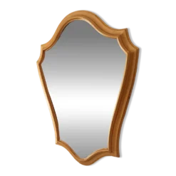 Miroir vintage baroque en bois doré