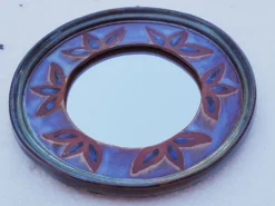 Miroir vintage céramique dequeker