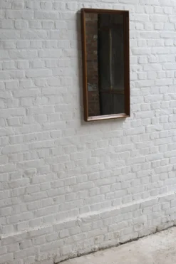 Miroir vintage danois en teck, années 1960