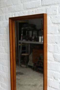 Miroir vintage danois en teck, années 1960