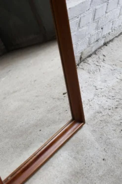 Miroir vintage danois en teck, années 1960