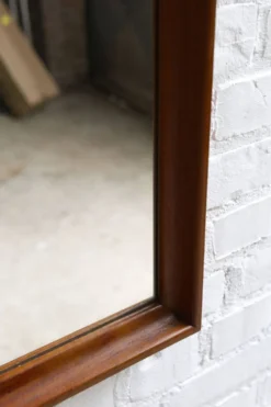 Miroir vintage danois en teck, années 1960