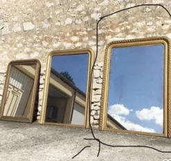 Miroir vintage doré