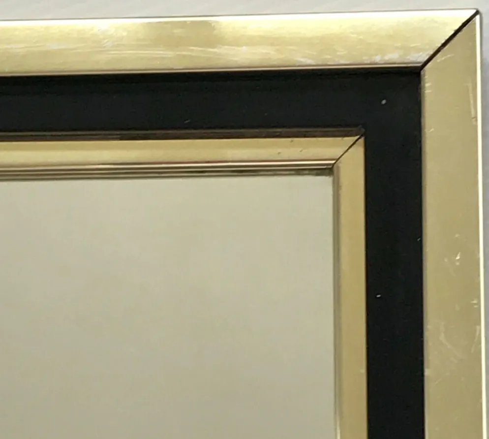 Miroir vintage doré 46x46cm