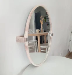 Miroir vintage effet marbré années 70