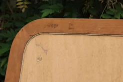 Miroir vintage en bois doré champagne – style Louis-Philippe – 86 × 62 cm