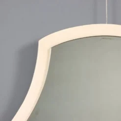 Miroir vintage en bois laqué et verre miroir, design, Italie, années 1970