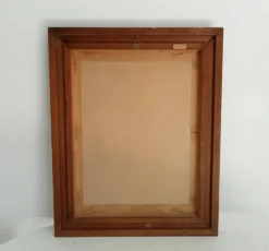 Miroir vintage en bois massif, années 60-70