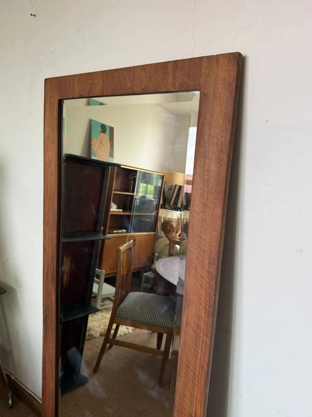 Miroir vintage en bois style scandinave
