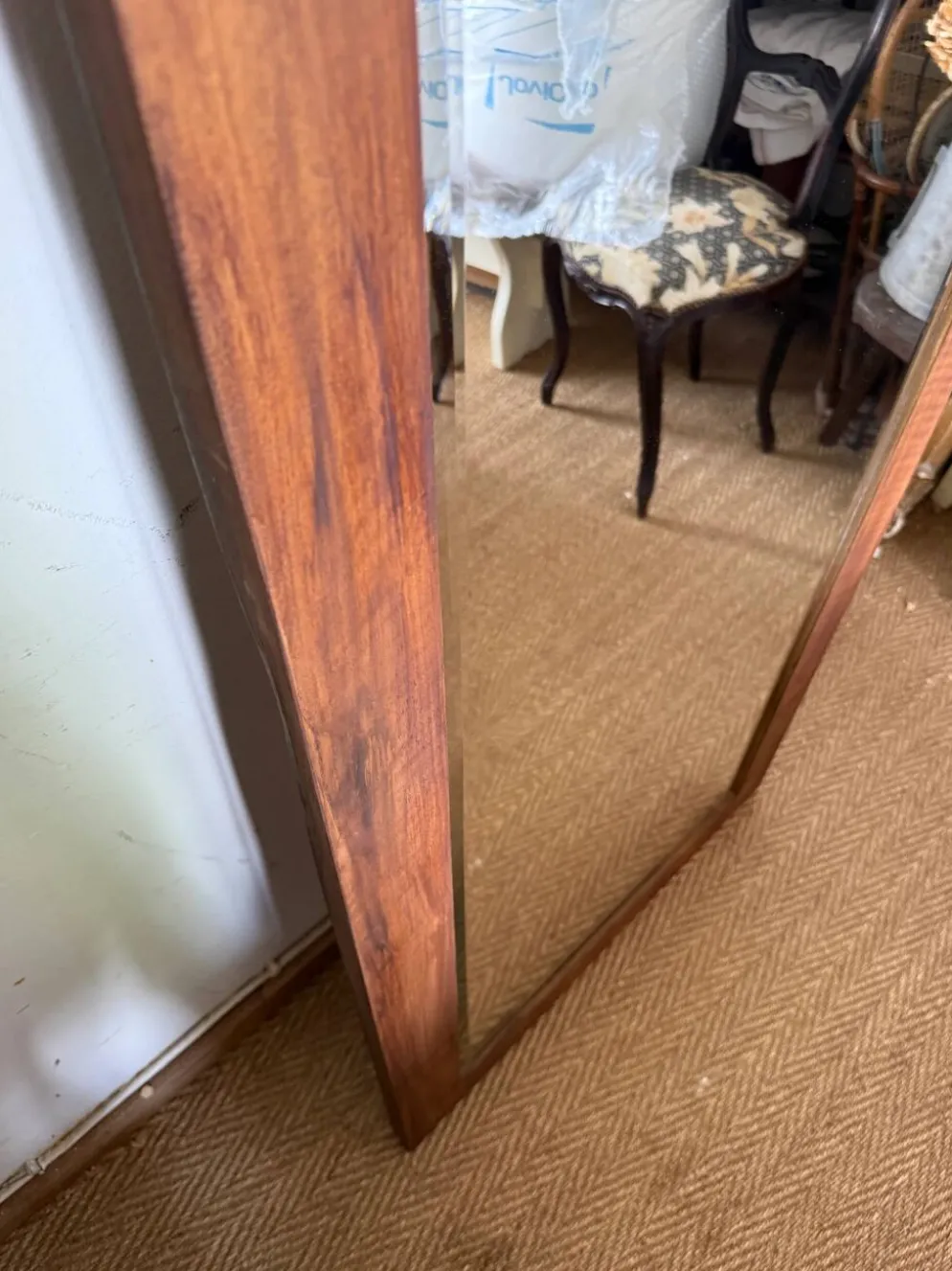 Miroir vintage en bois style scandinave