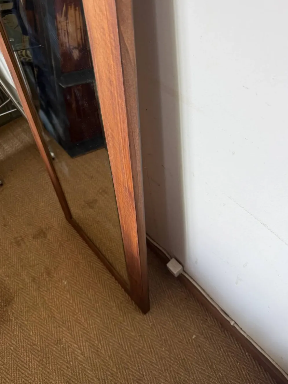 Miroir vintage en bois style scandinave