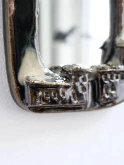 Miroir vintage en céramique
