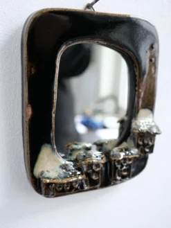 Miroir vintage en céramique