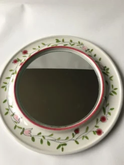 Miroir vintage en céramique