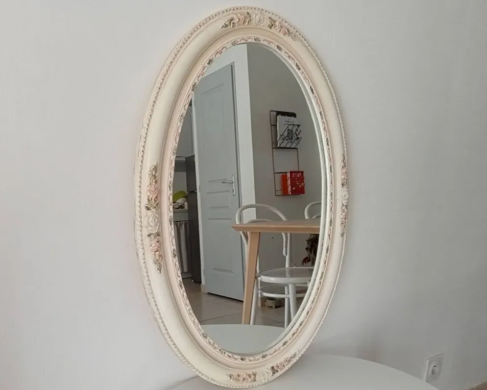 Miroir vintage en céramique années 60/70
