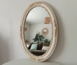 Miroir vintage en céramique années 60/70
