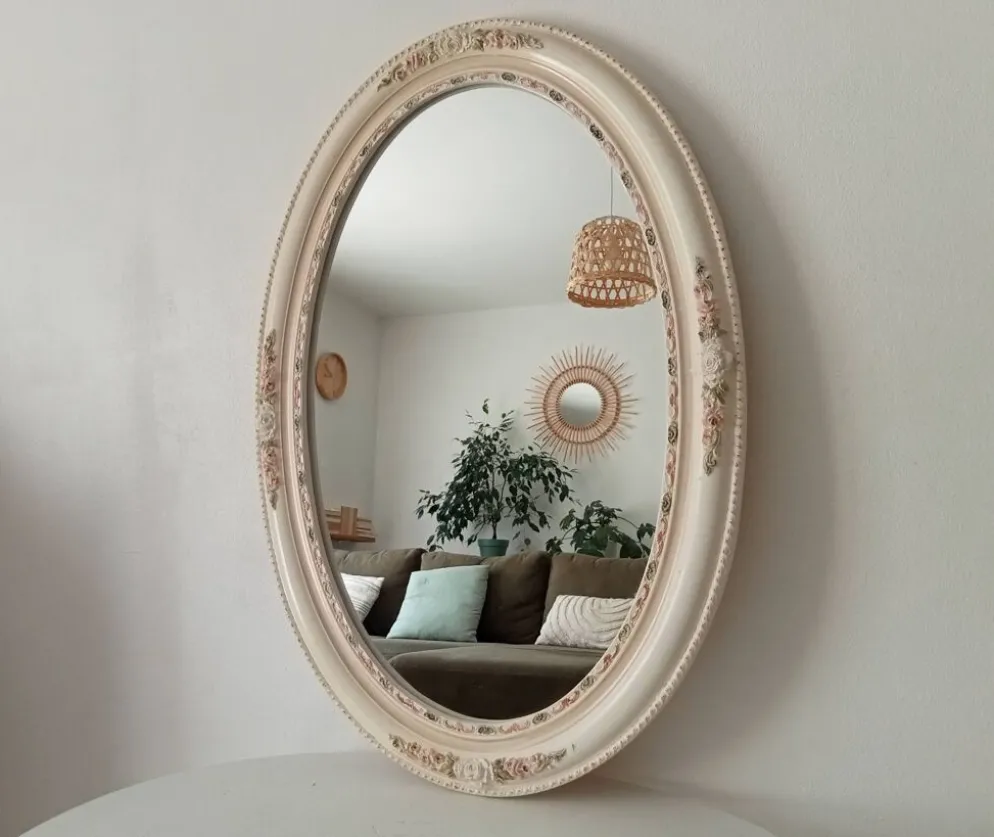 Miroir vintage en céramique années 60/70