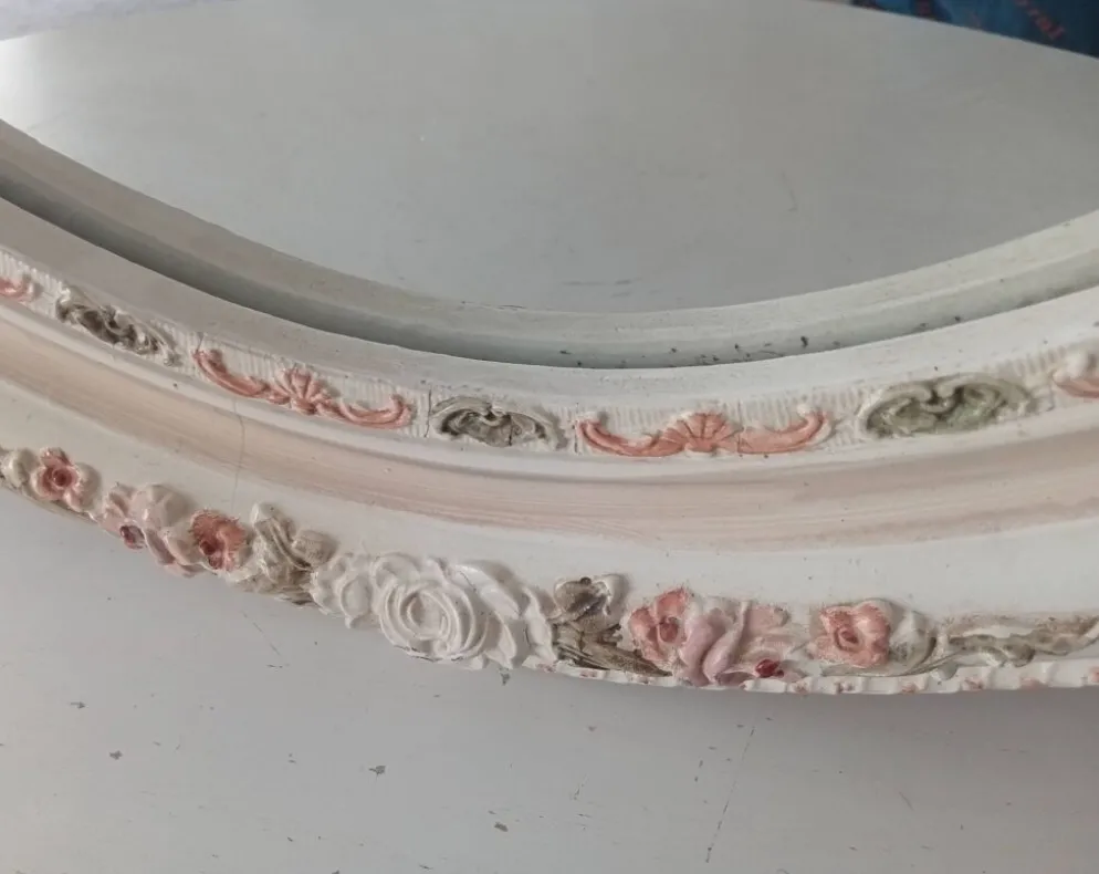 Miroir vintage en céramique années 60/70
