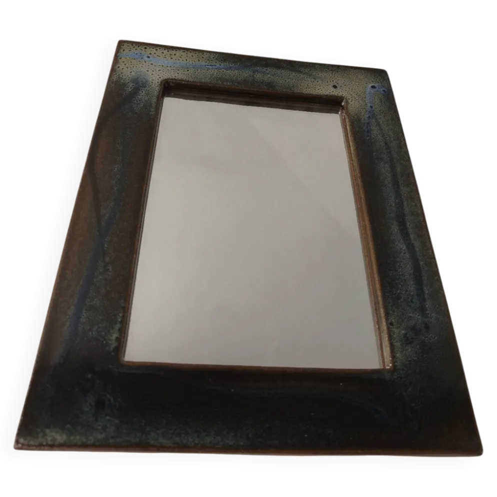 Miroir Vintage en Céramique Émaillée – Atelier de la Bâtisse (Années 6