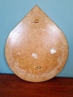 Miroir vintage en laiton, forme goutte d'eau, années 1970