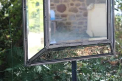 Miroir vintage en métal à parcloses – 5 glaces biseautées