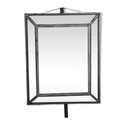 Miroir vintage en métal à parcloses – 5 glaces biseautées