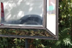 Miroir vintage en métal à parcloses – 5 glaces biseautées