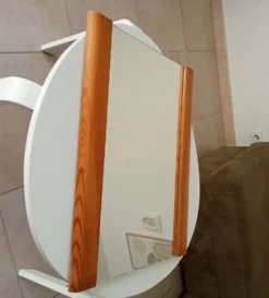 Miroir vintage en pin années 70/80 60*46 cm