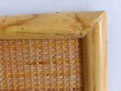 Miroir vintage en rotin Dal Vera