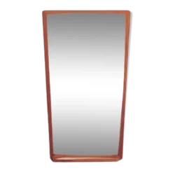 Miroir vintage en teck avec étagère