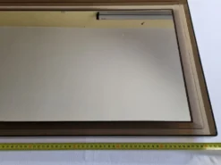 Miroir vintage gilac rectangulaire, années 70, 60 x 40 cm