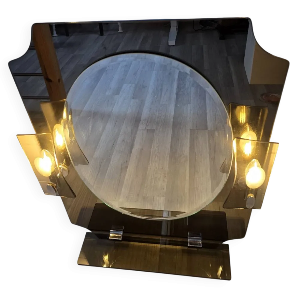 Miroir vintage italien style ISA, Fontana Arte, années 70