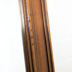 Miroir vintage octogonal en bois massif avec détails sculptés